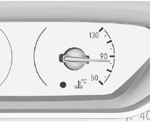 Opel Corsa. Fuel gauge. Engine coolant temperature gauge