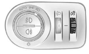 Opel Corsa. Instrument panel illumination control