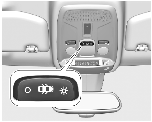 Opel Corsa. Interior lights. Reading lights. Sunvisor lights