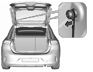 Opel Corsa. Load compartment cover