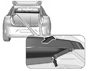 Opel Corsa. Load compartment cover