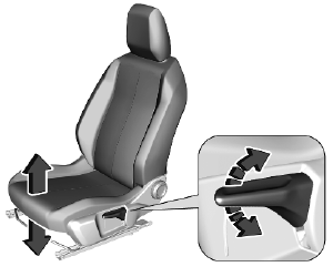 Opel Corsa. Manual seat adjustment