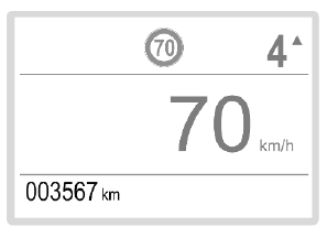 Opel Corsa. Speedometer, Odometer, Trip odometer and  Tachometer