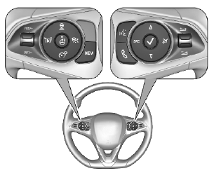 Opel Corsa. Steering wheel adjustment. Steering wheel controls